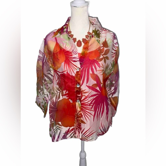 Beautiful Peach Adjustable Statement Necklace - Picture 10 of 12